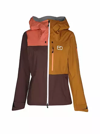 ORTOVOX | Chaqueta de esquí de travesía para mujer Ortler 3L con capucha | dunkelrot
